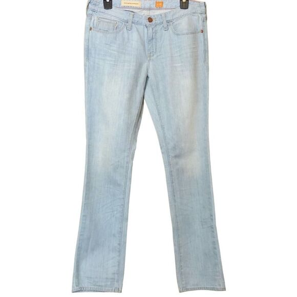 ANTHROPOLOGIE Low Rise Jeans 100% Cotton in Light Blue Sz. 6 - Picture 1 of 9